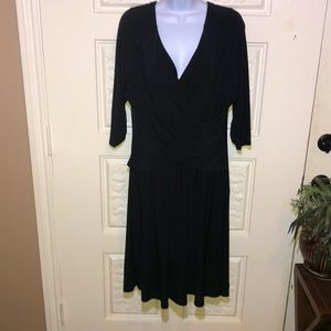 B-Slim ny collection Women’s Black 3/4 Sleeve Dress XL